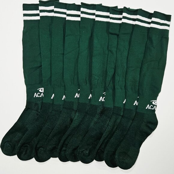 Soccer Socks 5 Pairs Forest Green EU 43–46 US 9.5–12 OTC - Picture 5 of 7
